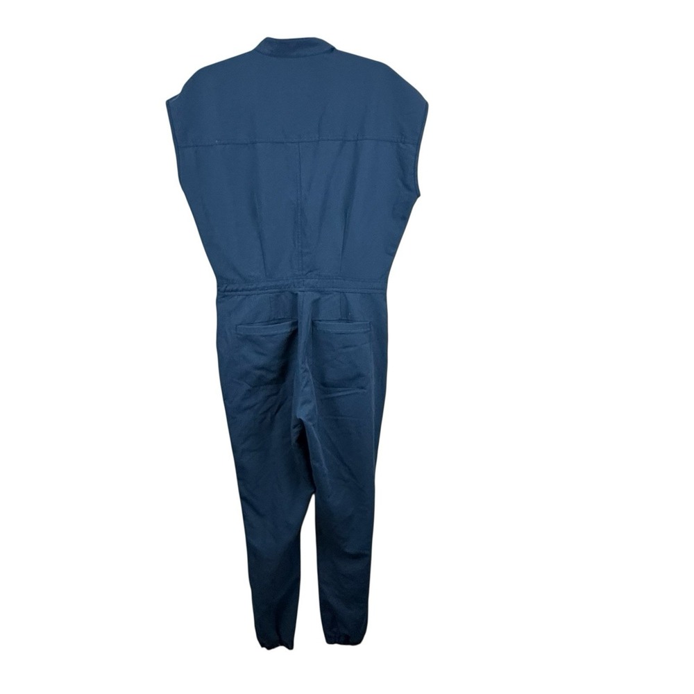 Figs Rafaela Cargo Scrub Jumpsuit | Navy | Size Small - Picture 2 of 6